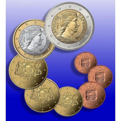 Latvia Complete euro set...