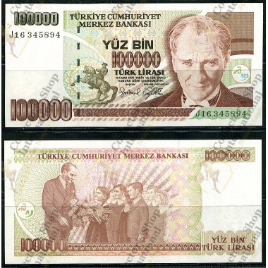 Turkey- 100000 Lirasi 1991...