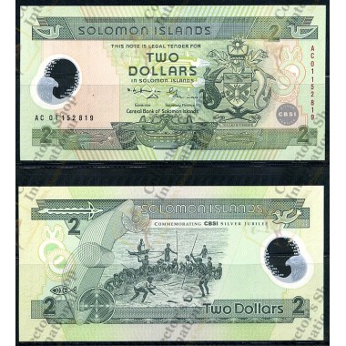 Solomon Islands- 2 Dollars...