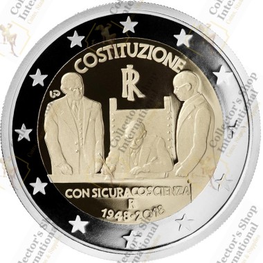 Italy 2 Euro 2018 "70 Years...