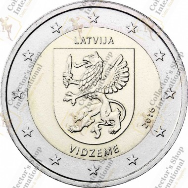 Latvia 2 euro 2016 "Vidzeme...