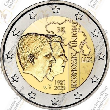 Belgium 2 euro 2021 "100...