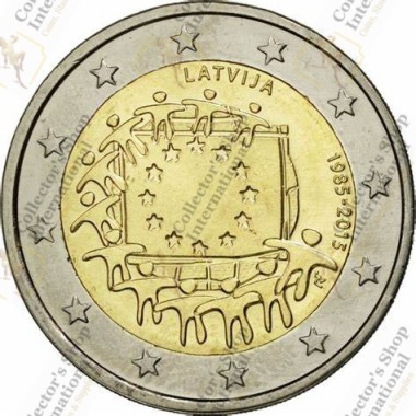 Latvia 2 Euro 2015...