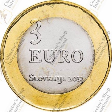 Slovenia 3 Euro Bi-Metallic...