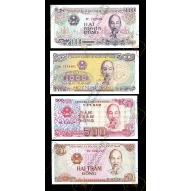 Vietnam set of 4 pcs...