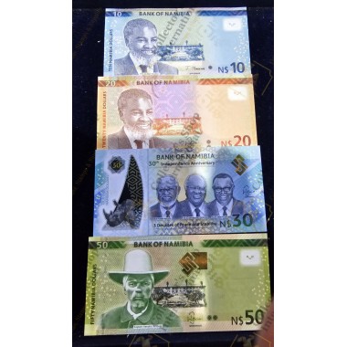 Namibia set of 4 notes...