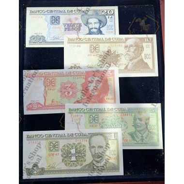 Cuba set of 5 pcs , 1-20...