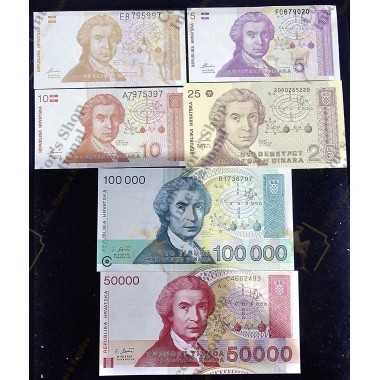 Croatia set of 6 pcs...