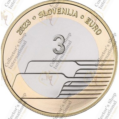 Slovenia 3 Euro Bi-Metallic...