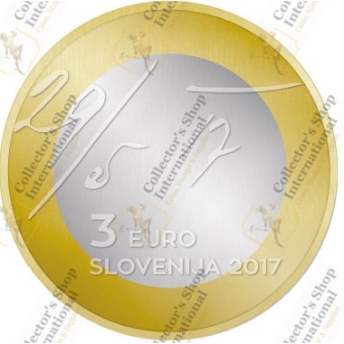 Slovenia 3 Euro Bi-Metallic...