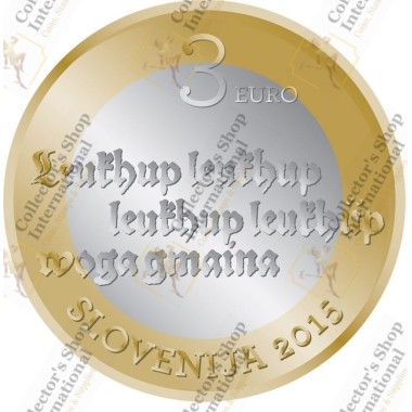 Slovenia 3 Euro Bi-Metallic...