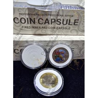 Rounded coin capsules with...