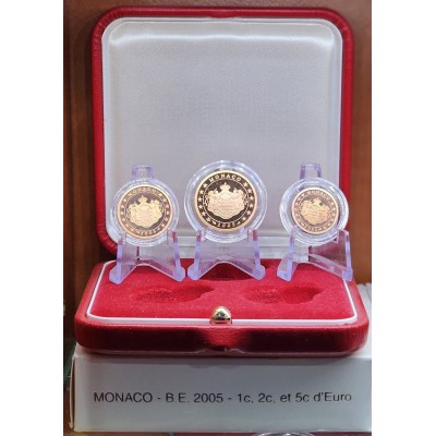 Monaco mini proof set 1,2,5...