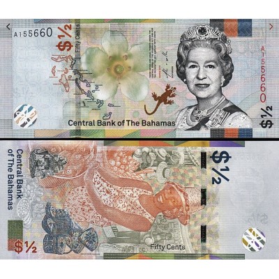 Bahamas- 50 Cents (1/2...