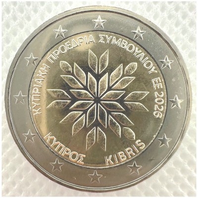 Cyprus 2 Euro 2026 "...